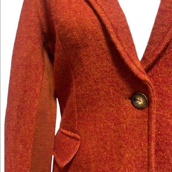 For Cynthia | Red Wool Blazer - Picture 2 of 5